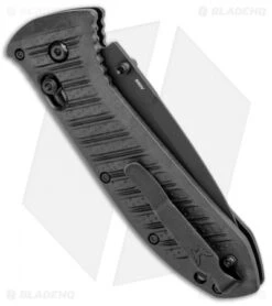 Benchmade Presidio II AXIS Lock Knife Black CF-Elite (3.72" Black Serr) 570SBK-1 -Benchmade Shop Benchmade Preidio II AXIS Lock Black CF Elite Black Serr 570SBK 1 BHQ 104899 jr side