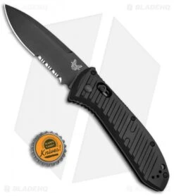 Benchmade 5700SBK Auto Presidio II Automatic Knife (3.7" Black Serr) 9 Benchmade 5700SBK Auto Presidio II Automatic Knife (3.7" Black Serr) -Benchmade Shop Benchmade Presidio II AXIS Black Serr Auto 5700SBK BHQ 51642 jr bottlecap 2