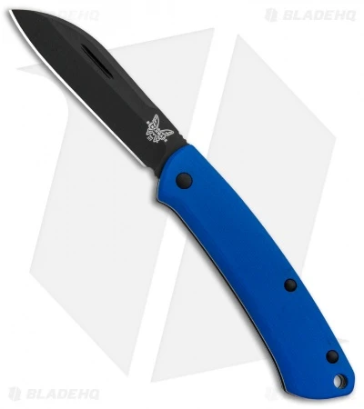 Benchmade Proper Slip Joint Knife Blue G-10 (2.8" Black) 319DLC-1801 1 Benchmade Proper Slip Joint Knife Blue G-10 (2.8" Black) 319DLC-1801