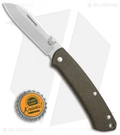 Benchmade Proper Slip Joint Knife Canvas Micarta (2.8" Satin) 319 8 Benchmade Proper Slip Joint Knife Canvas Micarta (2.8" Satin) 319 -Benchmade Shop Benchmade Proper green micarta satin 319 BHQ 69123 er size