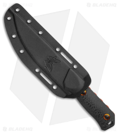 Benchmade Raghorn Hunting Fixed Blade Knife Carbon Fiber (4" Orange) 15600OR 4 Benchmade Raghorn Hunting Fixed Blade Knife Carbon Fiber (4" Orange) 15600OR - Image 4