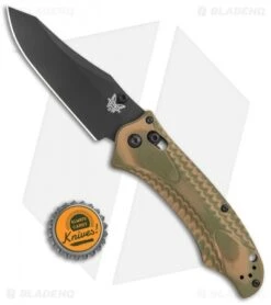 Benchmade Rift 950BK-1802 Limited Edition Knife OD/ Tan G-10 (3.67" Black) -Benchmade Shop Benchmade Rift 950BK 1802 Limited Edition OD Tan G 10 BHQ 121753 jr bottlecap