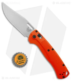 Benchmade Taggedout AXIS Lock Knife Orange Grivory (3.5" Stonewash) 15535 -Benchmade Shop Benchmade Taggedout AXIS Lock Orange Grivory SW BHQ 137283 jr bottlecap