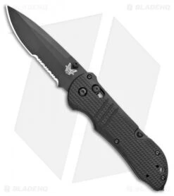 Benchmade 917SBK-1901 Triage Axis Lock Knife Black G-10 (3.4" Black Serr)