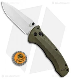 Benchmade Turret AXIS Lock Folding Knife OD Green G-10 (3.7" Satin) 980 -Benchmade Shop Benchmade Turret AIX Lock OD Green G 10 Satin 980 BHQ 92610 jr bottlecap