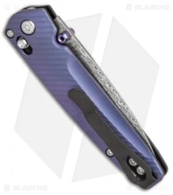 Benchmade Valet Gold Class AXIS Lock Knife Blue-Violet Ti (Damascus) 485-171 6 Benchmade Valet Gold Class AXIS Lock Knife Blue-Violet Ti (Damascus) 485-171 -Benchmade Shop Benchmade Valet Gold Class blue violet ti damascus 485 171 BHQ 51600 er side