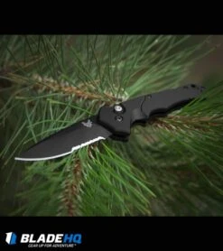 Benchmade Rukus II Automatic Knife (3.4" Black Serr) 9600SBK -Benchmade Shop Benchmade rukus ii Auto 9600SBK BHQ 74379 dl