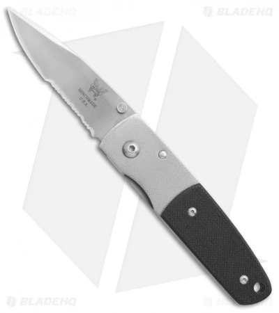 Vintage Benchmade 330 Mel Pardue Knife Ti/Black G-10 (2.4" Satin Serr) 1 Vintage Benchmade 330 Mel Pardue Knife Ti/Black G-10 (2.4" Satin Serr)