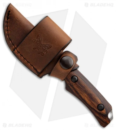 Benchmade Hidden Canyon Hunter Knife Wood Fixed Blade (2.67" Stonewash) 15016-2 2 Benchmade Hidden Canyon Hunter Knife Wood Fixed Blade (2.67" Stonewash) 15016-2 - Image 2