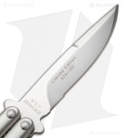 Rare Vintage Benchmade 35-SPL LE Bali-Song Butterfly Knife (3.5" Satin) #26 6 Rare Vintage Benchmade 35-SPL LE Bali-Song Butterfly Knife (3.5" Satin) #26 -Benchmade Shop benchmade 35 spl balisong special 026 blade cm