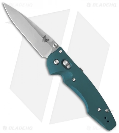 Benchmade Large Emissary 3.5 AXIS-Assist Knife Aqua (3.45" Satin) 477-1 1 Benchmade Large Emissary 3.5 AXIS-Assist Knife Aqua (3.45" Satin) 477-1