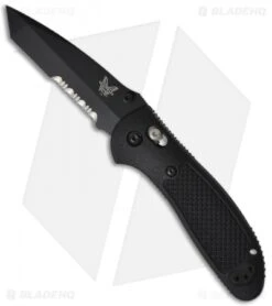 Benchmade Griptilian Tanto AXIS Lock Knife Black (3.45" Black Serr) 553SBK