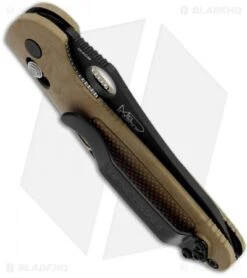 Benchmade Mini Griptilian AXIS Lock Knife Sand (2.91" Black) 555BKHGSN 5 Benchmade Mini Griptilian AXIS Lock Knife Sand (2.91" Black) 555BKHGSN -Benchmade Shop benchmade 555bkhgsn mini grip black tan plain side