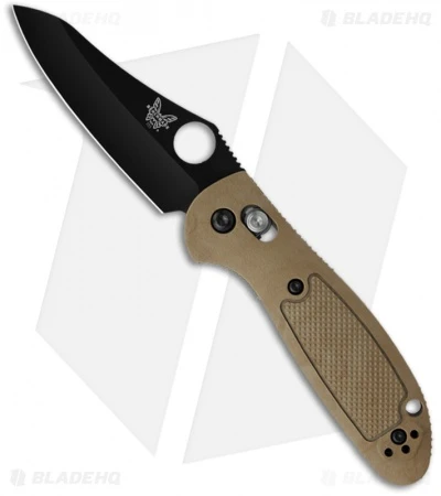 Benchmade Mini Griptilian AXIS Lock Knife Sand (2.91" Black) 555BKHGSN 1 Benchmade Mini Griptilian AXIS Lock Knife Sand (2.91" Black) 555BKHGSN