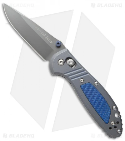 Benchmade Gold Class 556-141 Mini Griptilian AXIS Knife Titanium Blue Twill G10 1 Benchmade Gold Class 556-141 Mini Griptilian AXIS Knife Titanium Blue Twill G10