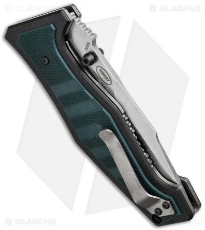 Benchmade Vicar Liner Lock Knife Green/Black G-10 (3.86" Stonewash) 757 2 Benchmade Vicar Liner Lock Knife Green/Black G-10 (3.86" Stonewash) 757 - Image 2