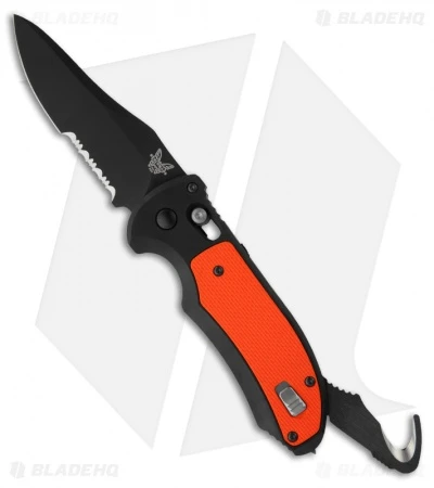 Benchmade 9170SBK-ORG Triage Knife Orange Axis Automatic (3.58" Black Serr) 1 Benchmade 9170SBK-ORG Triage Knife Orange Axis Automatic (3.58" Black Serr)