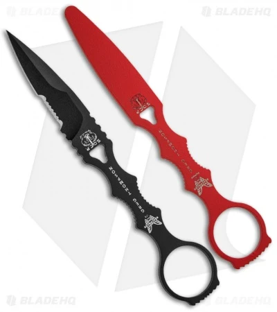 Benchmade SOCP Knife W/ Trainer Blade 178SBK-COMBO Black Sheath (3.22" Serr) 1 Benchmade SOCP Knife W/ Trainer Blade 178SBK-COMBO Black Sheath (3.22" Serr)