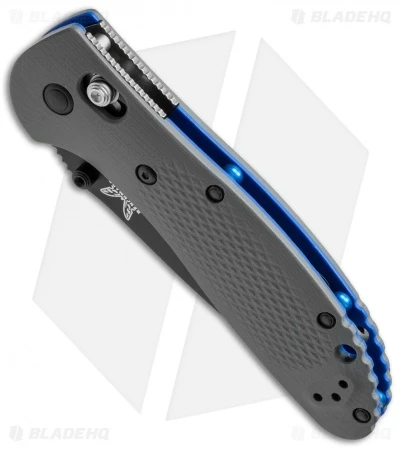 Benchmade Griptilian AXIS Lock Knife Gray/Blue G-10 (3.45" Black Serr) 551SBK-1 2 Benchmade Griptilian AXIS Lock Knife Gray/Blue G-10 (3.45" Black Serr) 551SBK-1 - Image 2