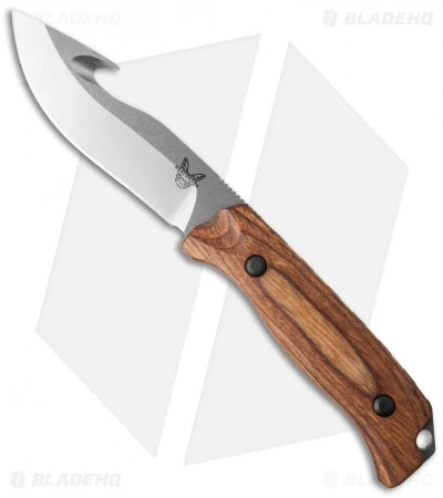Benchmade Saddle Mountain Skinner Knife W/ Gut Hook Wood Hunting 15003-2 1 Benchmade Saddle Mountain Skinner Knife W/ Gut Hook Wood Hunting 15003-2