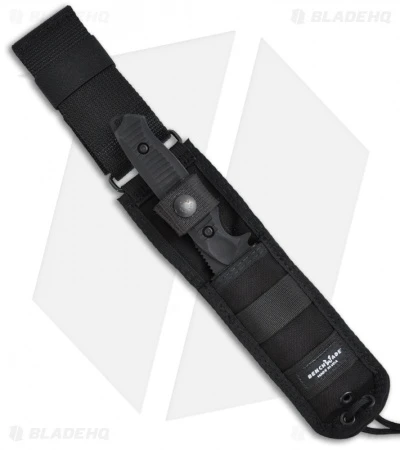 Benchmade Nimravus Fixed Blade Knife (4.5" Black Serr) 140SBK 2 Benchmade Nimravus Fixed Blade Knife (4.5" Black Serr) 140SBK - Image 2