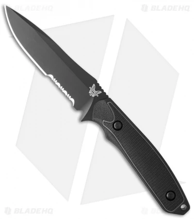 Benchmade Protagonist Drop Point Knife Black G-10 (4.54" Black Serr) 169SBK 1 Benchmade Protagonist Drop Point Knife Black G-10 (4.54" Black Serr) 169SBK