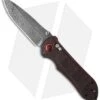 Benchmade 908-161 Stryker II AXIS Lock Knife Red/Black CF (3.57" Damasteel) Gold