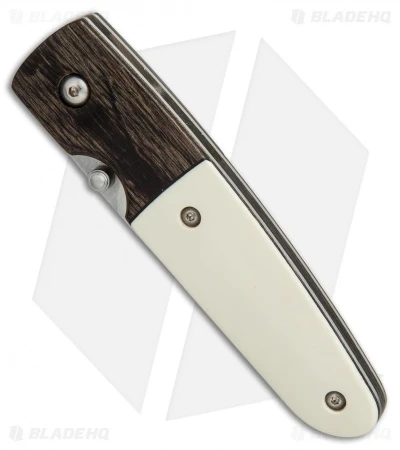 Vintage Benchmade 850-01 Mel Pardue Knife Black Dymondwood/Ivory (2.8" Satin) 2 Vintage Benchmade 850-01 Mel Pardue Knife Black Dymondwood/Ivory (2.8" Satin) - Image 2